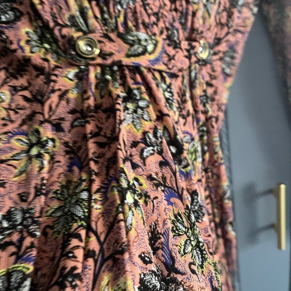 Balenciaga Red Pleated Tie Front Long Sleeve Dress - Picture 7 of 10